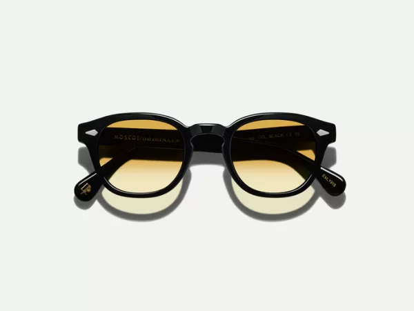 Moscot Lemtosh Black with Customs Made Tints - Chestnut Fade