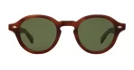 Garrett Leight Flipper Sun- Vintage Burnt Tortoise/Semi-Flat Pure Green