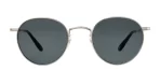 Garrett Leight Wilson M Sun - Silver-Black/Semi-Flat Pure Blue Smoke