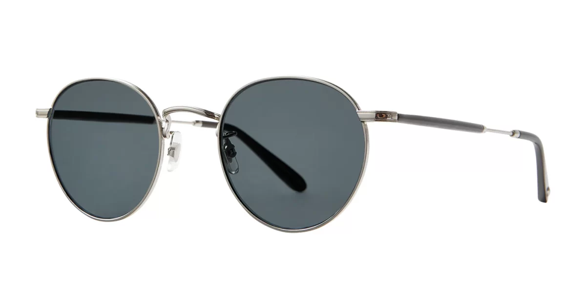 Garrett Leight Wilson M Sun - Silver-Black/Semi-Flat Pure Blue Smoke - Image 2