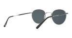 Garrett Leight Wilson M Sun - Silver-Black/Semi-Flat Pure Blue Smoke - Image 4