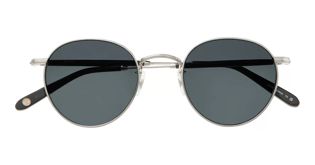 Garrett Leight Wilson M Sun - Silver-Black/Semi-Flat Pure Blue Smoke - Image 5