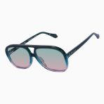 Valley Bang Bang Sunglasses - in Forest Green Fade To Rose w. Gold Metal / Olive To Rose Gradient Lens - Image 2