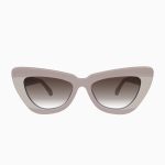 Valley Lafayette Sunglasses - in Light Tan Biege Splice w. Rose Gold Metal / Brown Gradient Lens