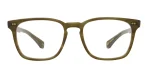 Garrett Leight Earvin Frame in Matte Olive Tortoise - Image 2