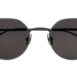 Garrett Leight Eyreka Sunglass in Black/Pure Grey