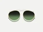 Moscot Frankie with clip on Optical in Olive/tortoise