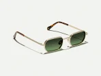 Moscot Shmooz Sunglasses in Gold - Image 2