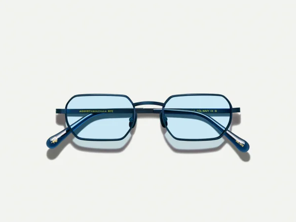 Moscot Shmooz Sunglasses in Navy