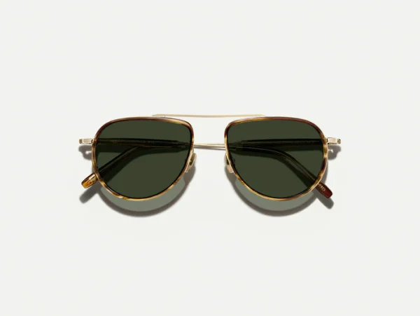 Moscot Traif Sunglasses in Bamboo/gold
