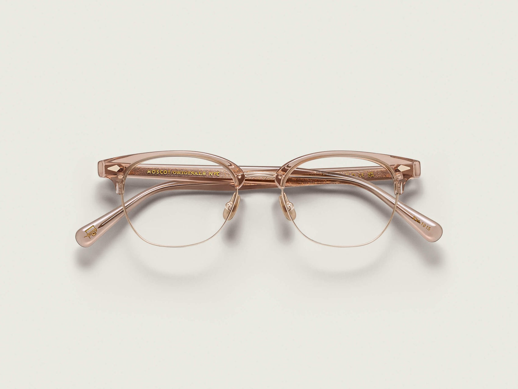 Moscot Aygen Optical Glasses in Rose/Rose Gold 48 - Image 1