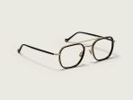 Moscot Mizer Optical Glasses in Black/gold 54 - Image 2