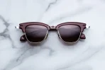 Jacques Marie Mage Sartre Sunglasses - in Bordeaux Empire