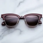 Jacques Marie Mage Sartre Sunglasses - in Bordeaux Empire