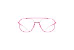 Mykita Avro Pilot Optical Glasses - 151 Silver/Neon Pink