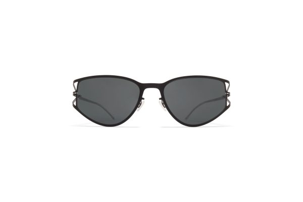 Mykita Studio Sierra Sunglasses - 419 Shiny Silver/Jet Black