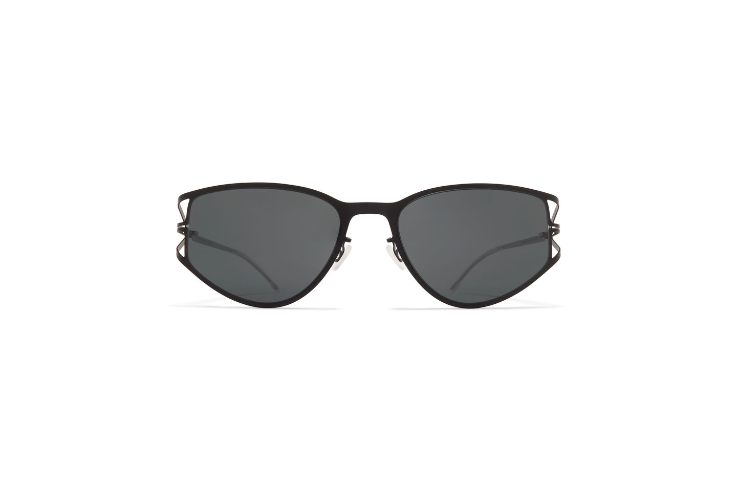 10088830-p-2 Mykita Studio Sierra Sunglasses - 419 Shiny Silver/Jet Black - Image 1