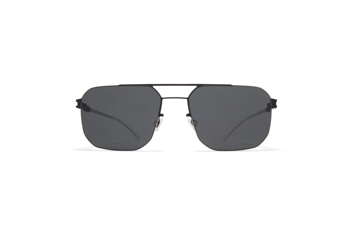 10091522-p-2 Mykita Studio Rhys Sunglasses for Men - 484 Black/Silver - Image 1