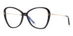 Tom Ford TF5769-B Optical Glasses in Shiny Black 001 - Image 2