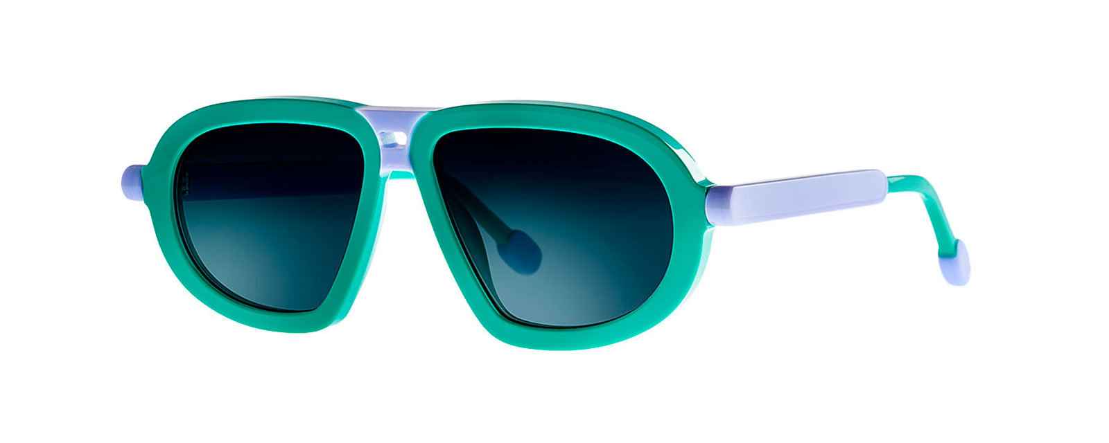 lolly-021-solid-turquoise-solid-purple Theo Lolly sunglasses - Image 1