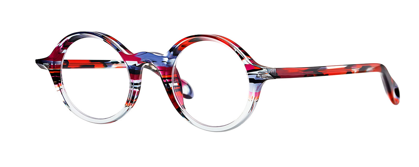 sunrise-005-blue-red-ecailtransparen-blue-sky Theo SUNRISE (Optical - Color 5) - Image 1